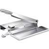KLFEXVP Tagliacarne Tagliaossa Tagliaossa Affettatrice Manuale in Acciaio Inossidabile con Bilancia e Vassoio for Alimenti Tagliacarne Risparmia Lavoro con Manico Antiscivolo e Ventosa for Grattugie da Cucina