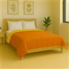 Generico FORTE - Copriletto Matrimoniale Bicolore Ideale per la Mezza Stagione (Pesantezza: 100gr/m²) Trapuntino 255x270cm Realizzato in Italia, Colorazioni Moderne (Arancio/Giallo)