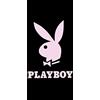 BERONAGE Playmates Lifestyle Magazin Asciugamano da bagno Bunny Nero e Rosa 70x140 cm