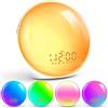 JAKATV Sveglia Luce Wake-up Light con Simulazione Alba/Tramonto Orologio Digitale Luce Notturna con 7 Colori Regolabili Alarm Clock con Radio FM & 8 Suoni Naturali per Bambini Adulti