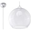 Sollux Lighting Ball - Lampadario in vetro e cromo