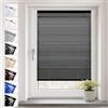 SONELLO Tenda veneziana in alluminio 35x220 Nero | Tenda veneziana in alluminio con fissaggio senza foratura Protezione per finestre e porte: privacy, abbagliamento luce e sole