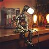 GQZGGXX Lampada da tavolo vintage Lampada da tavolo per robot industriale in ferro retrò Lampada da tavolo Steampunk,Applica aBar, Caffetteria, Comodino, Camera da Letto