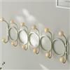 Leeonway Appendiabiti da Parete Metallo,Attaccapanni da Muro Moderno,Ganci Appendiabiti,Bianco/Nero/Verde,Decorazione della di Casa,con 12 Ganci,per Cameretta,Ingresso,Cucina,Bagno