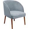YCDZSW Fodere Coprisedia per Sala da Pranzo | Fodera per Sedia Scandinava Copripoltrona | Coprisedie con Braccioli Fodera Poltroncina per Ufficio Pranzo Cucina (Grigio Blu,1 PCS)