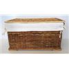fantasie d oriente cesto vimini baule porta biancheria rattan portbiancheria fodera cotone cm 70x38x40 H