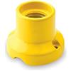 AMARCORDS - Plafoniera in porcellana attacco e27 base applique portalampade vintage colore GIALLO