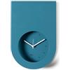 Arti & Mestieri Lembo - Orologio da parete di Design 100% Made in Italy - in Ferro, 21 x 32h cm (Blu oltremare)
