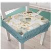 Russo Tessuti 6 CUSCINI Sedie Cucina Coprisedia IMBOTTITI Tinta Unita Vari Colori Elastico 40x40 Ginevra verde