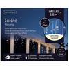 Lumineo CORTINA LED ICICLE LIGHTS PARPADEANTE 5,8m 240 LEDS LUZ CALIDA