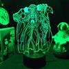Jilijia Overlord Lampada Illusione 3D Lampada Comodino Ooal Gown/Albedo Ainz Led Notte Luce Umore Lampada Anime Lampada Da Tavolo Sonno Lampada Camera Da Letto Decor