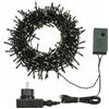 XMASKING Catena 12,5 m, 300 led bianco caldo, con giochi di luce, cavo verde, EX Best Value, luci per l'albero di Natale, luci colorate, luci natalizie