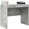 vidaXL Scrivania Grigio Cemento 90 x 50 x 76 cm, Scrivania compatta, Stile Moderno, Spazio ergonomico, Tavolo per Scrivere, Mobile Resistente per stanze Piccole