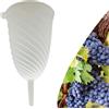 acquaverde | Imbuto a Tortiglione per Filtraggio Vino e Liquori, Ø 15 cm capacità 2 LT, Realizzato in Plastica Alimentare Alta qualità, Adatto con l'utilizzo di Filtri Carta - Made in Italy