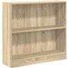 vidaXL Libreria Rovere Sonoma 80x24x75 cm in Legno Multistrato, Armadio, mobile di conservazione, credenza, portaoggetti, mobile porta Libri