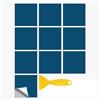 Hixingo Piastrelle Adesive Cucina Bagno, 20 Pezzi Mattonelle Adesive Cucina Piastrelle Bagno Adesivi PVC Pannelli Decorativi Tinta Unita per Mobili e Pareti (Blu lago,20x20cm)