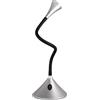 RL LIVE YOUR LIGHT Reality R52391187 Lampada LED da Tavolo e da Parete, in Plastico, Braccio Flessibile, Nero/Argento