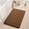 Hiseng Tappetino da Bagno Antiscivolo in Memory Foam, Morbido Assorbente Tappetini Bagno Lavabile per Bagno, Doccia, Bagno, Bagno, Doccia (50x160CM,caffè)