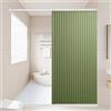 Icegrey Tenda da Doccia Magnetica Pieghevole Impermeabile con Ganci, Separazione Bagnato e Asciutto, Tende da Doccia in Poliestere Lino Resistente per Bagno, Verde, 100x200cm