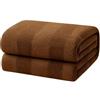 Corredocasa Plaid in Pile Ultra Morbido e Soffice con Elegante Trama Scozzese Made in Italy - Leggero e Confortevole - Perfetto per Divano, Letto (Beige, Matrimoniale 210x240)