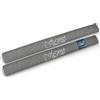 Beautissu 2x Paraspifferi Imbottito per Porta e finestra Tuuli HO L90xP8xA8 cm in Poliestere - paraspiffero Universale porte e finestre - paravento sottoporta Isolante - Contro Il Freddo - antrazite