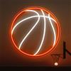 HULUBO Neon Basketball Sign,USB Powered Dimmable Led Neon Light,per Uomo Cave,Camera da letto,Bar,Club,Camera degli adolescenti (Stile 3)