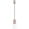 SOLLUX lighting Lampada da Sospensione - Lampada da soffitto in Alluminio e Vetro -1 Paralume - Lampadina LED - Taupe Halo