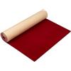 BENECREAT Tessuto in Feltro Autoadesivo 3mx40cm, Fodera Floccata in Velluto Adesivo Rosso Scuro con 3 Fascetta per Tessuto Artigianale per Cassetti Gioielli