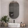 Planetmöbel Specchio ovale 50 x 90 cm, specchio decorativo da parete grande, per bagno, corridoio o guardaroba, specchio senza cornice