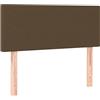 vidaXL Testiera Marrone Scuro 90x5x78/88 cm in Tessuto