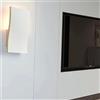 Eurekaled - Applique in Gesso Ceramico Onda - Attacco E14 - Lampada da muro per spazi interni, camera, corridoio, soggiorno - Lampadina intercambiabile - Verniciabile - Design Moderno