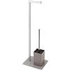 Feridras 810003 Piantana Portarotolo e Scopino, PVC, Tortora