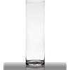 INNA-Glas Grande vaso in vetro SANSA, cilindro/rotondo, trasparente, 50 cm, Ø6/15 cm - Vaso alto da terra