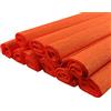 Netuno 10x rotolo di carta crespa arancione 200 x 50 cm carta crespa colorata di alta qualità per lavoretti fai da te regali compleanno matrimonio Natale Pasqua Carnevale decorazioni fiori regali