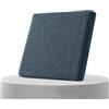 AQIGR Cuscino per Sedia da Ufficio in Memory Foam Rimovibile Cuscini Sedie Esterno e Interno 40x40 45x45 50x50, Tessuto di lino, con Cerniera per Sedie da Cucina, Giardino, Patio(Blu scuro,45x50cmx5cm Thick