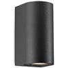 TEKHOME Applique da Esterno 2xGU10 IP65 - Lampada da Parete LED a Doppia Luce su e Giù, Impermeabile, in Alluminio Verniciato, Design Moderno per Facciata, Balcone o Giardino ES14 (NERO)