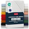 Blumtal Basics - Set di 1 lenzuolo con angoli, 120 x 190 cm, lenzuolo con angoli 120 x 190 in microfibra, di alta qualità, morbido, resistente, anti pieghe, certificato Oeko-Tex, avorio