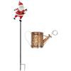Yqooup a energia solare a forma di bollitore, lampada a LED vintage, impermeabile, lanterna da giardino di Babbo Natale, per feste, chiesa, uffici, casa, prato, , sentiero, piscina