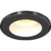 Ledvion - Faretti LED da incasso, Nero, 4W, CCT 2200K-4000K, Ø55mm, Acciaio inox, IP65, Dimmerabile