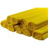 Netuno 10x rotolo di carta crespa giallo 200 x 50 cm carta crespa colorata di alta qualità per lavoretti compleanno matrimonio Natale Pasqua Carnevale decorazioni fiori regali