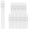 Ledvion - 10X Tubo LED, 120CM, 12W, Neon, 4000K, 1920 Lumen, Luce Bianca Calda, Lampada da Soffitto, Illuminazione Omogenea