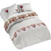 PENSIERI DELICATI Parure Copripiumino Matrimoniale 100% Cotone, Completo di Sacco 250x200cm e 2 Federe 52x82cm, Made in Italy, Copripiumino Lavabile In Lavatrice A 40°, Fantasia Orsetti Rosso