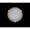 Generico Plafoniera classica in vetro 1 luce Duna Ambra D.30 cm lampada da parete in vetro per bagno camera soggiorno cucina scala corridoio