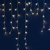 Partenope Tenda Luminosa Natalizia con Luci Led Natale Prolungabile uso Esterno o Interno 96 Led 3x1 mt (Luce Calda)
