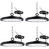 toobettp 4PCS Faretto LED UFO Industriale 200W, 20000LM 6000K Bianco Freddo | Risparmio Energetico, Antiabbagliante,Corpo Dissipazione Rapida,IP65 Lampada Da Officina, Fari LED per Fabbriche Parcheggio