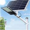 ASRG Lampione Stradale A Energia Solare Da 300W - 2000W, Luce Di Inondazione Di Sicurezza Con Temporizzazione Del Telecomando, Lampada Da Parete Bianca Fredda, Luce Di Sicurezza Per Esterni Ip65 Per Perc