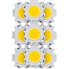 LIGHBIB 9pcs LED COB 3W 5W 7W 10W 250mA Ad Alta Potenza 2020mm 9-32V Lampada Della Luce Per Faretto Lampadina A Led FAI DA TE,Bianco Caldo,3W 250mA