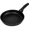 RISOLI' Risoli Padella BLACKplus® Alluminio PRESSOFUSO Antiaderente El Diamant Ultra Resistente FRYPAN Made Italy (20 CM)