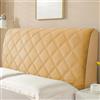 AYUOEODM Copri Testiera Letto Matrimoniale Imbottita Tortora,copritestiera Matrimoniale/singolo/una Piazza E Mezza Microfibra Marrone,elasticizzata Trapuntata Cuscino Copertura ( Color : Camel-hair colour , Si