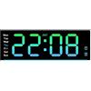 FACULX Orologio da parete digitale, grande display a LED, timer conto alla rovescia e tempo in avanti, orologio digitale a LED adatto per palestra, ufficio (nero)